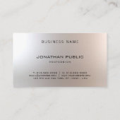 Charming Modern Professional Elegant Glamour Visitekaartje (Achterkant)