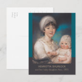 Charming moeder en baby portret door John Russell Briefkaart (Voorkant / Achterkant)