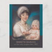 Charming moeder en baby portret door John Russell Briefkaart (Voorkant)