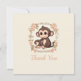 Charming Monkey Bedankkaart