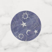 Charming Mystique | Silver Moon Stars Sun Amulet Confetti (Kleine voorkant)