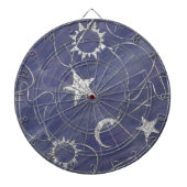 Charming Mystique | Silver Moon Stars Sun Amulet Dartbord (Voorkant)