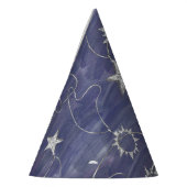 Charming Mystique | Silver Moon Stars Sun Amulet Feesthoedjes (Links)