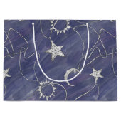 Charming Mystique | Silver Moon Stars Sun Amulet Groot Cadeauzakje (Voorkant)