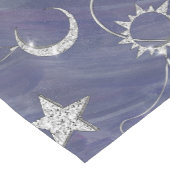 Charming Mystique | Silver Moon Stars Sun Amulet Korte Tafelloper (Hoek)