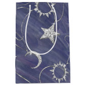 Charming Mystique | Silver Moon Stars Sun Amulet Medium Cadeauzakje (Voorkant)