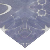 Charming Mystique | Silver Moon Stars Sun Amulet Tafelkleed (Gekanteld)
