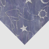 Charming Mystique | Silver Moon Stars Sun Amulet Tissuepapier (Detail)