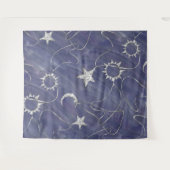 Charming Mystique | Silver Moon Stars Sun Amulet Wandkleed (Voorkant (horizontaal))