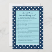 Charming Navy Blue Bow die mama het beste spel ken Kaart (Voorkant)