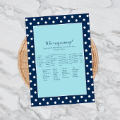 Charming Navy Blue Bow, mijn mammie Shower Game Kaart