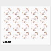 Charming Neutral Autumn Little Pumpkin Vierkante Sticker (Vel)