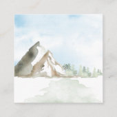 Charming Neutral Woodland Bear Diaper Raffle Informatiekaartje (Achterkant)