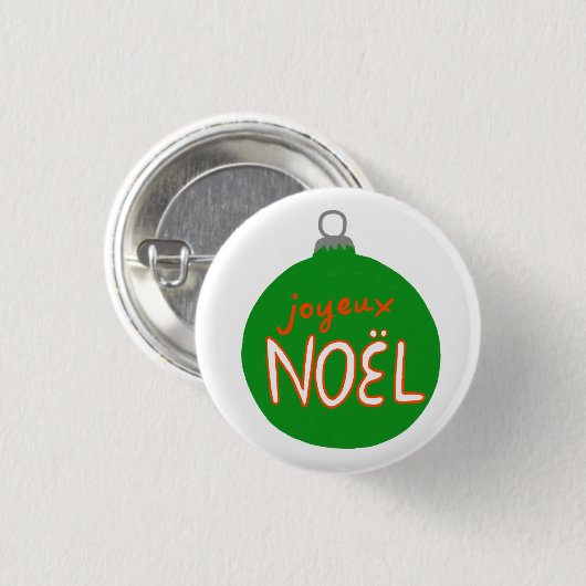 Charming Noël kerstfeestdag Ronde Button 3,2 Cm (Voorkant /achterkant)