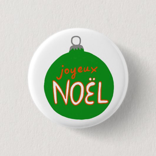 Charming Noël kerstfeestdag Ronde Button 3,2 Cm (Voorkant)