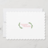 Charming Olive Branches Foto Baby Shower Kaart (Achterkant)