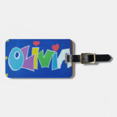 Charming Olivia Bagagelabel (Voorkant horizontaal)