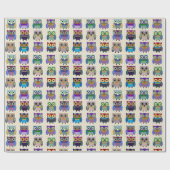 Charming Owls Wrapping Paper Cadeaupapier (Vlak)