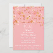 Charming Painted Floral Bridal Shower Invitation Kaart (Voorkant)