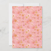 Charming Painted Floral Bridal Shower Invitation Kaart (Achterkant)