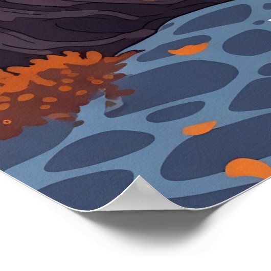 Charming Paros Greece harbor scene Poster (Hoek)