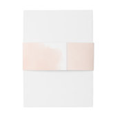 Charming Peach Floral Bouquet Wedding Uitnodigingen Wikkel (Achterkant Voorbeeld)