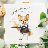 Charming Pembroke Welsh Corgi Waiter Servet