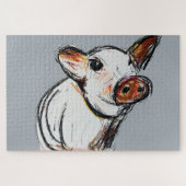 Charming Pig Puzzle beroemd gemaakt door Molly Mag Legpuzzel (Horizontaal)