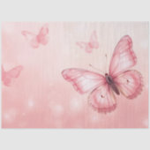 charming pink butterlies tissuepapier (Voorkant)