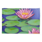 Charming Pink Water Lilies Kussensloop (Achterkant-Links)