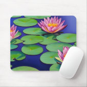Charming Pink Water Lilies Muismat (Met muis)