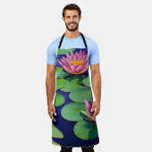 Charming Pink Water Lilies Schort (Gedragen)