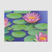 Charming Pink Water Lilies Tissuepapier (Voorkant)
