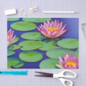 Charming Pink Water Lilies Tissuepapier (Craft)