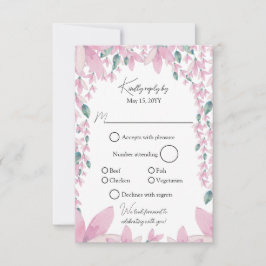 Charming Pink Wisteria RSVP