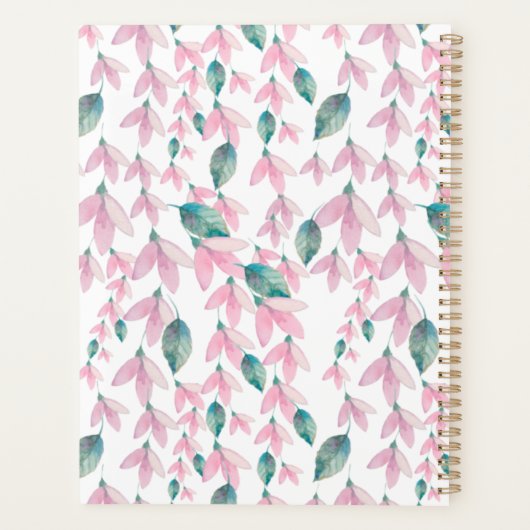 Charming Pink Wisteria Wedding Planner (Achterkant)