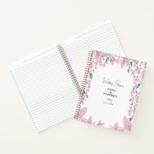 Charming Pink Wisteria Wedding Planner Notitieboek