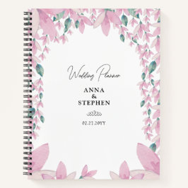 Charming Pink Wisteria Wedding Planner Notitieboek