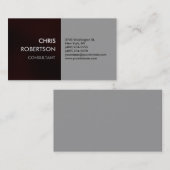 Charming Plain Browny Red Attractive Visitekaartje (Voorkant / Achterkant)