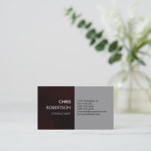 Charming Plain Browny Red Attractive Visitekaartje (Staand voorkant)