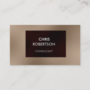 Charming Plain Browny Red Attractive Visitekaartje