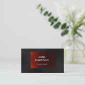 Charming Plain Grey Red Attractive Visitekaartje (Staand voorkant)