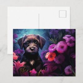 Charming Pooch-briefkaart Briefkaart