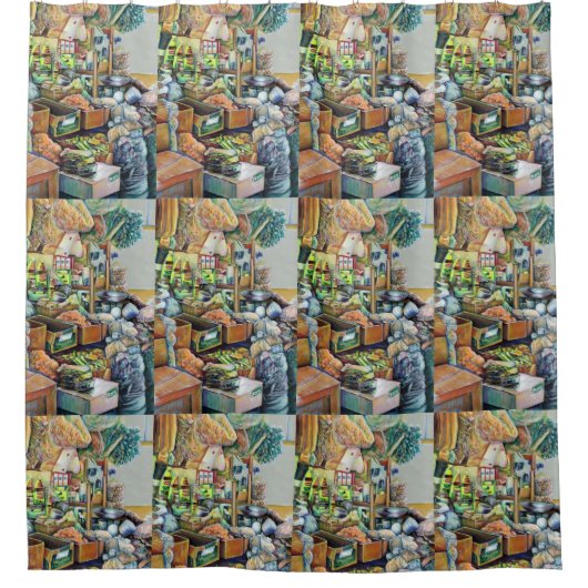 Charming Promises of a Fine Tekka Center Singapore Douchegordijn (Voorkant)