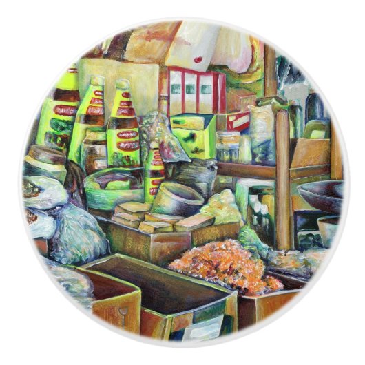 Charming Promises of a Fine Tekka Center Singapore Keramische Knop (Voorkant)