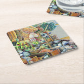 Charming Promises of fine Tekka Center, Singapore Kartonnen Onderzetters (Schuin)