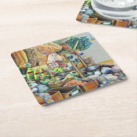 Charming Promises of fine Tekka Center, Singapore Kartonnen Onderzetters (Schuin)