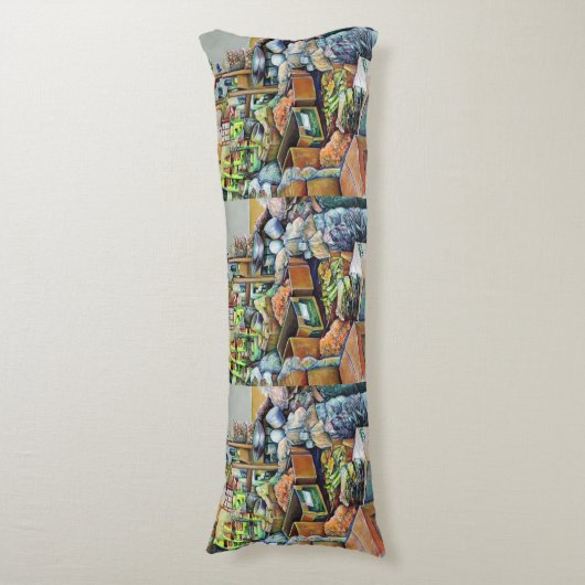 Charming Promises of fine Tekka Center, Singapore Lichaamskussen (Voorkant Verticaal)