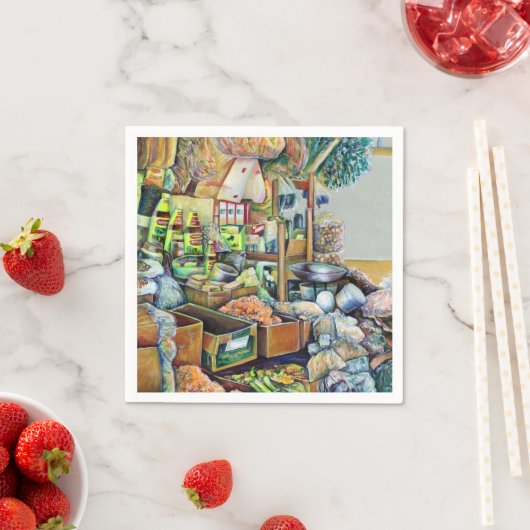 Charming Promises of fine Tekka Center, Singapore Servetten (Insitu)