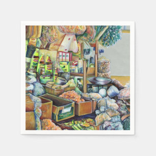 Charming Promises of fine Tekka Center, Singapore Servetten